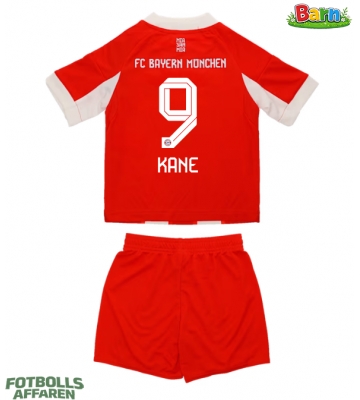 Bayern Munich Harry Kane #9 Hemmaställ Barn 2025-26 Kortärmad (+ Korta byxor)